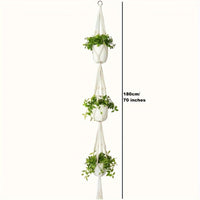 Bohemian cotton plant hanger fringe