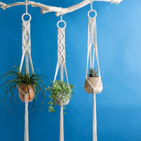 Bohemian Cotton Plant Holder Fringe