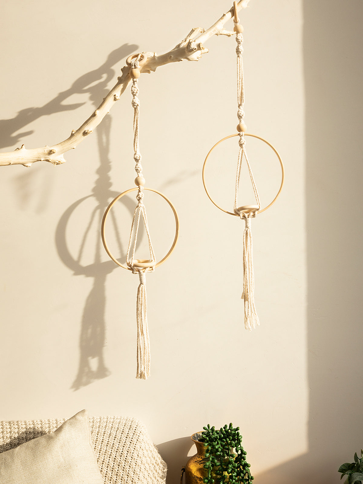 Bohemian Cotton Plant Holder Fringe