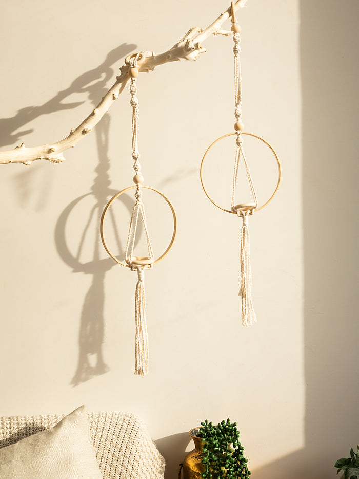 Bohemian Cotton Plant Holder Fringe