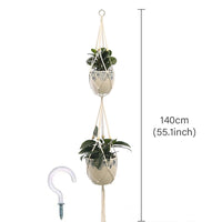 Bohemian Cotton Rope Plant Display
