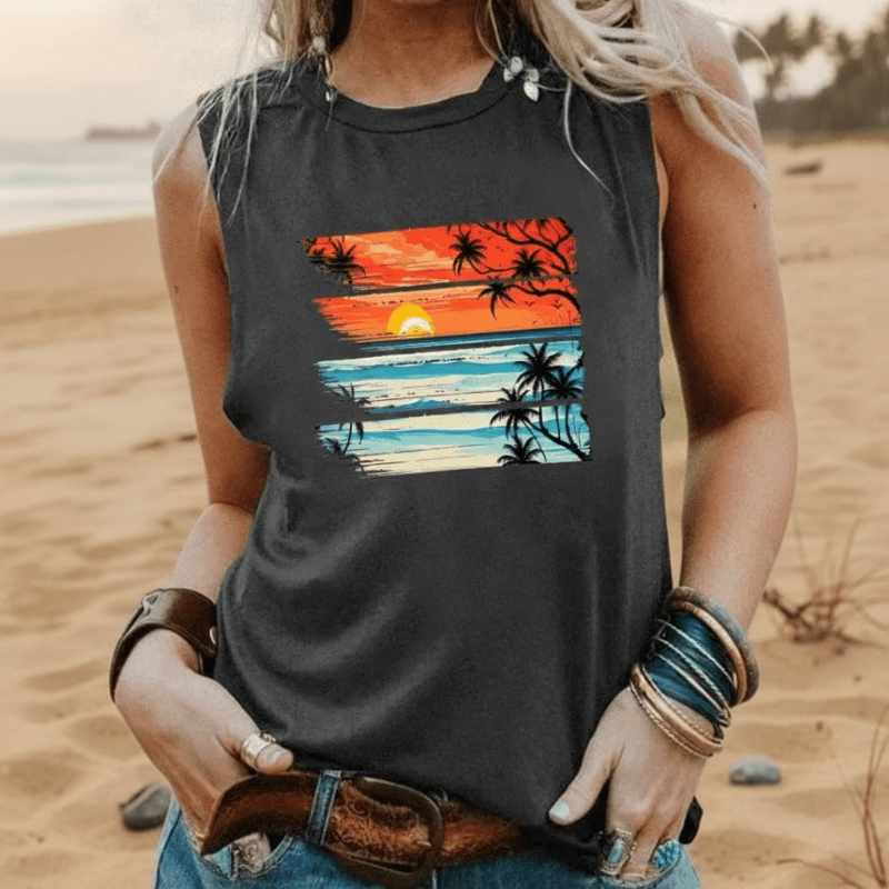 Bohemian cotton tank top women
