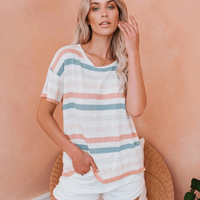 Bohemian cotton tee relaxed fit