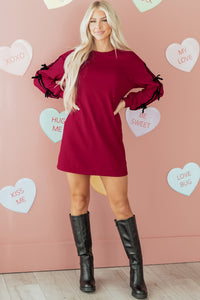 Bohemian Cozy Mini Dress Side