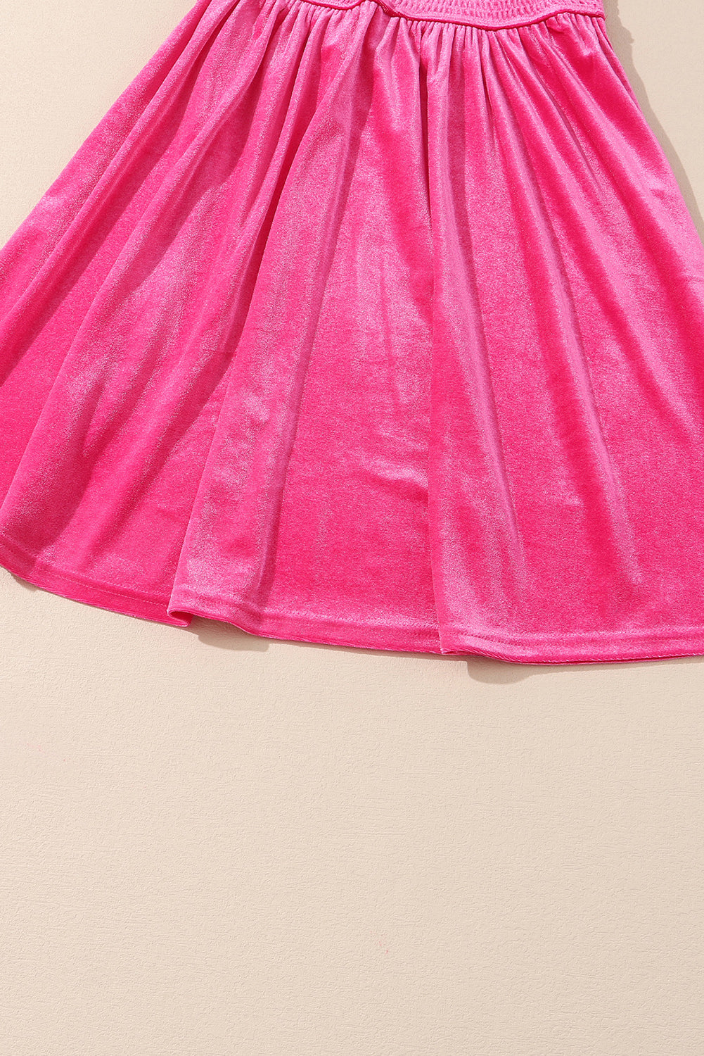 Bohemian Crushed Velvet Short Dress