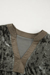 Bohemian Deep Tone Velvet Dress