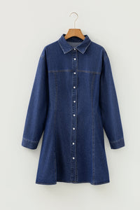 Bohemian Denim Dress Full Length