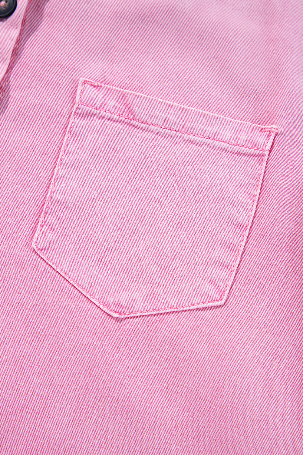 Bohemian Denim Dress Pocket Detail