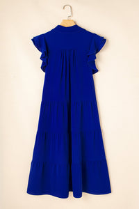 Bohemian Dress Flowy Fabric Close