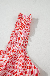 Bohemian Dress Ruffle Sleeve Close