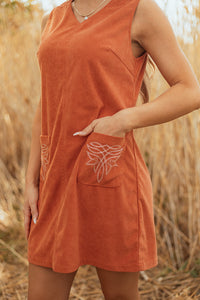 Bohemian Dress Warm Earthy Tones