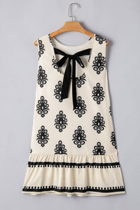 Bohemian Earth Tone Mini Dress