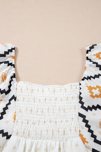 Bohemian Earth Tone Tunic Dress