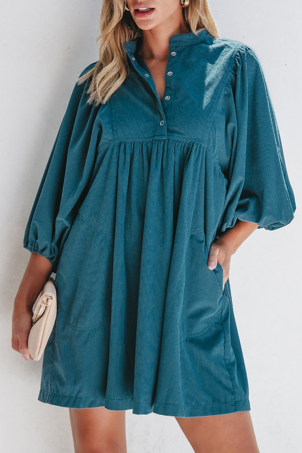 Bohemian Earthy Tone Swing Dress