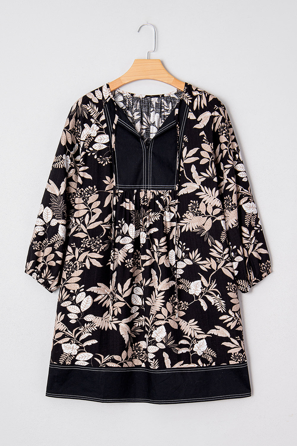 Bohemian embroidered boho mini dress
