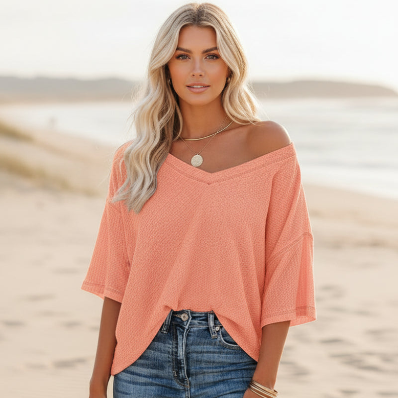 Bohemian Embroidered Peasant Top Women
