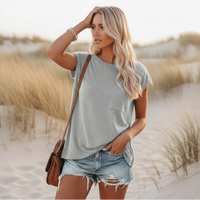 Bohemian embroidered tee white