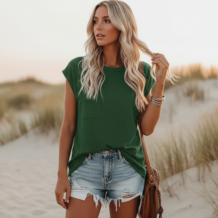Bohemian festival top relaxed cut