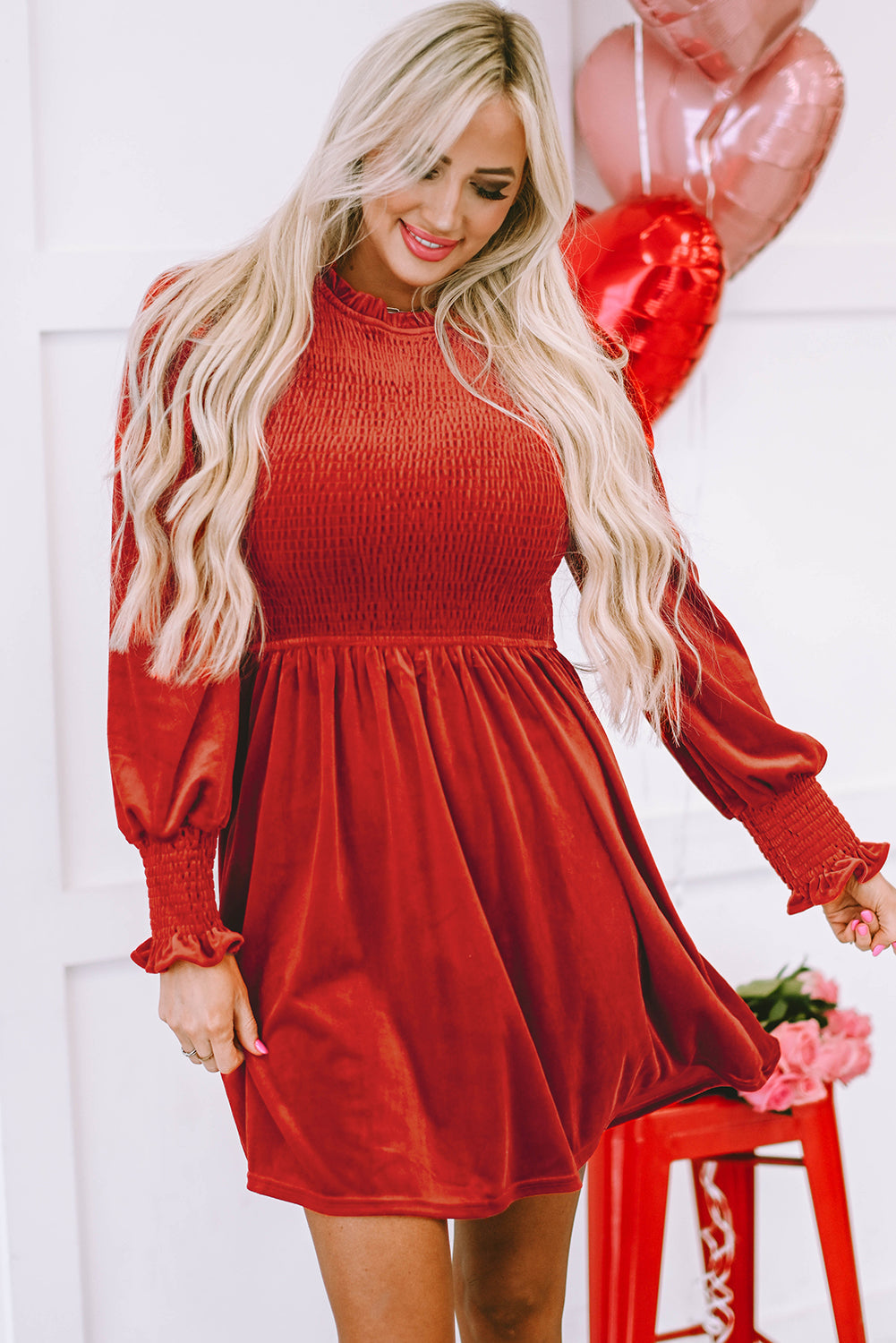 Bohemian Fitted Bodice Flowy Skirt