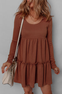 Bohemian Fitted Ribbed Summer Dress