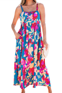 Bohemian flared maxi neutral tones