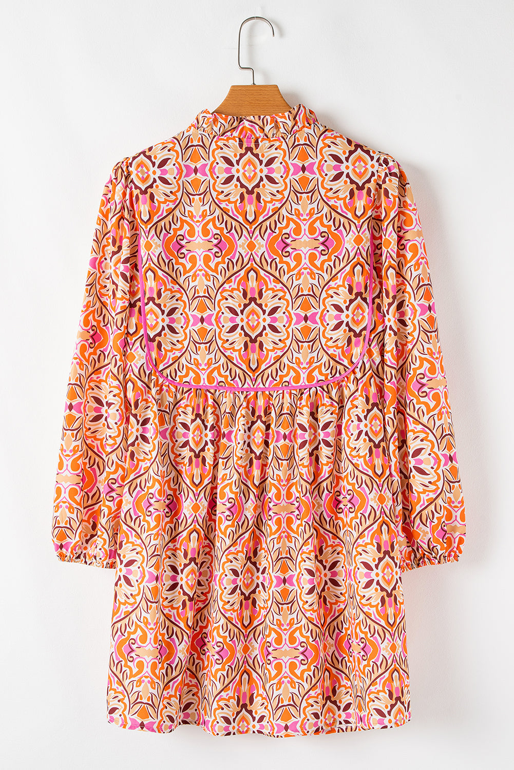 Bohemian Flared Sleeve Festival Dress