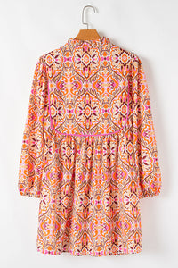 Bohemian Flared Sleeve Festival Dress
