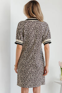 Bohemian floral cotton mini dress