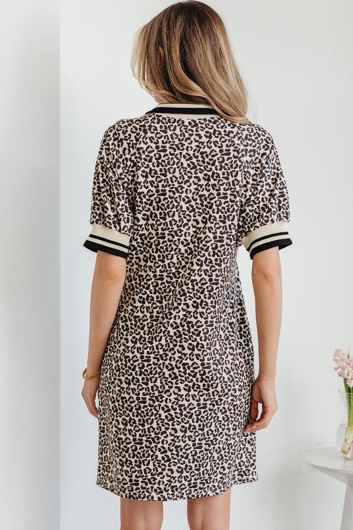 Bohemian floral cotton mini dress