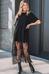 Bohemian floral dress back view