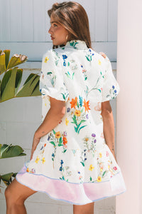 Bohemian Floral Dress Front View