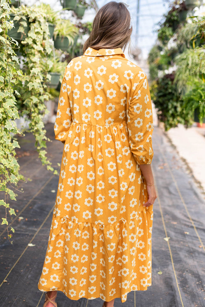 Bohemian Floral Maxi Dress Detail
