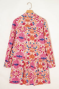 Bohemian Floral Print Casual Dress