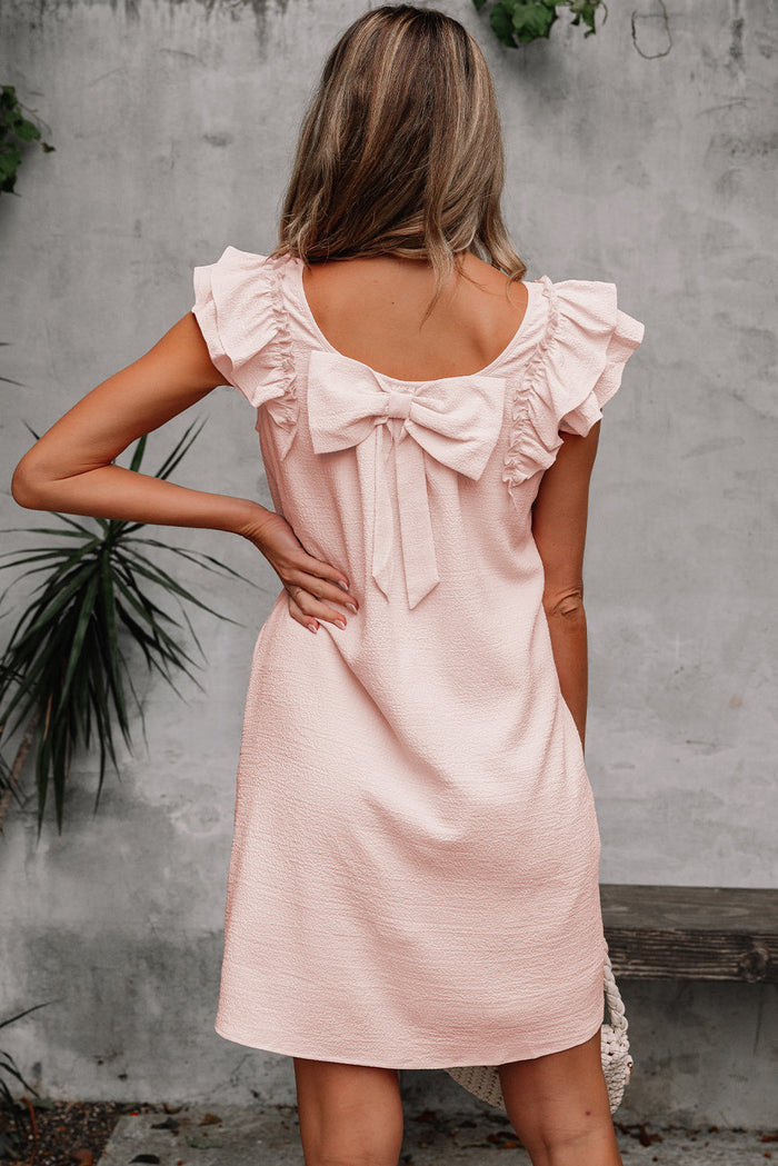 Bohemian Floral Print Mini Dress