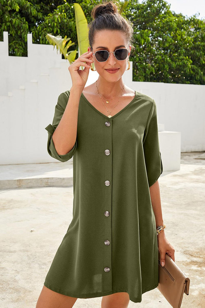 Bohemian Floral Print Summer Dress