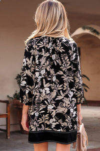 Bohemian floral print summer dress