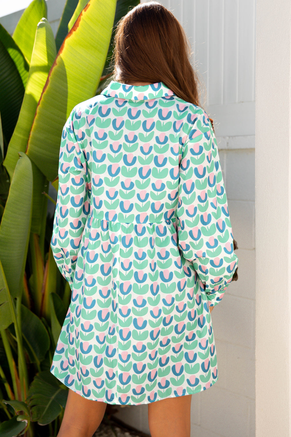 Bohemian floral print summer dress