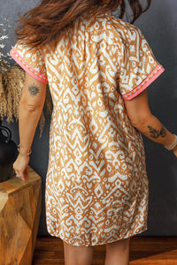 Bohemian Floral Print Summer Dress