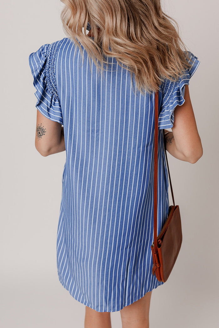Bohemian Floral Ruffle Summer Dress