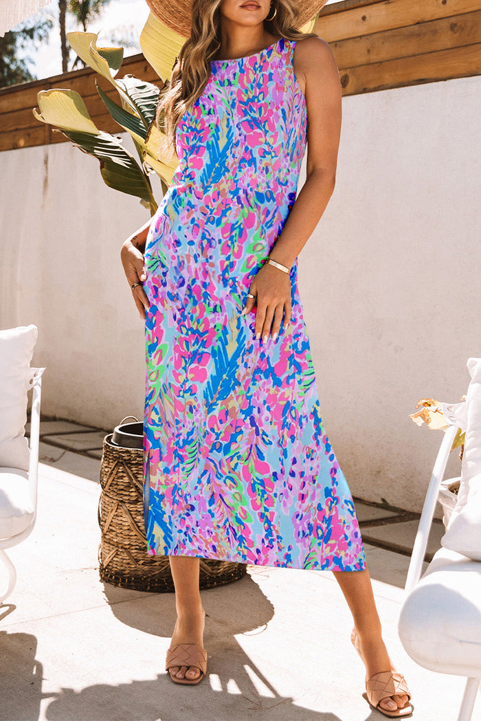 Bohemian Floral Summer Maxi Dress