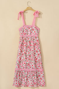 Bohemian Flowing Maxi Dress Side