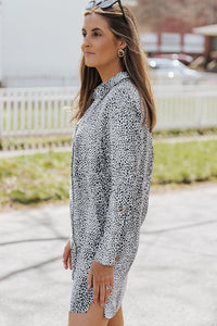Bohemian Flowy Animal Print Minidress