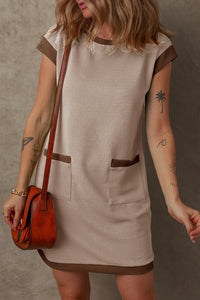 Bohemian Flowy Colorblock Beach Dress