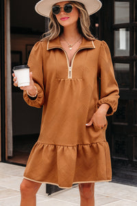 Bohemian Flowy Cotton Mini Dress