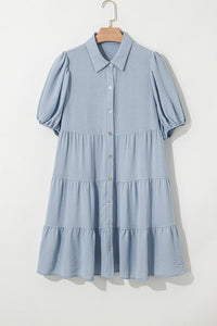 Bohemian Flowy Cotton Mini Dress