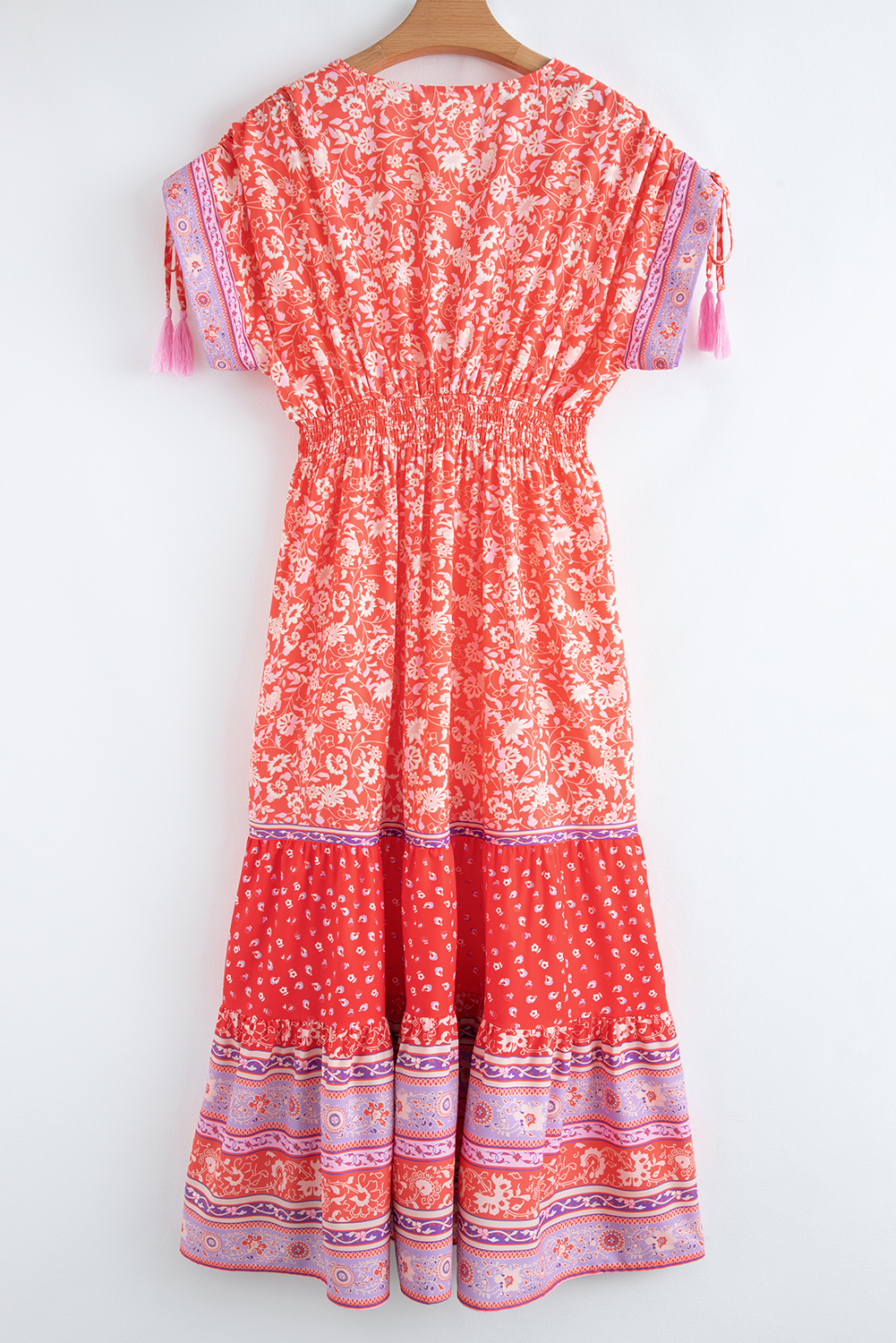 Bohemian flowy dress summer outfit