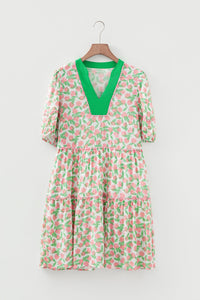 Bohemian flowy mini dress boho