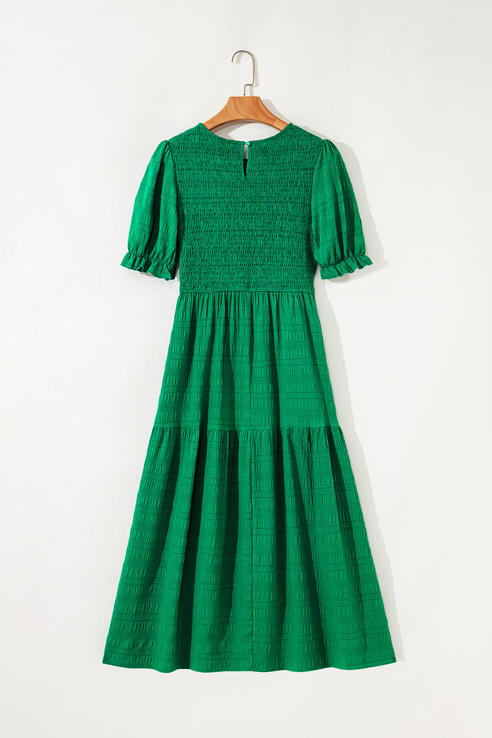 Bohemian Flowy Mini Dress Dark Green