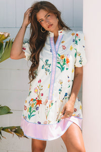 Bohemian Flowy Ruffle Hem Dress