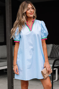 Bohemian Flowy Striped Summer Dress